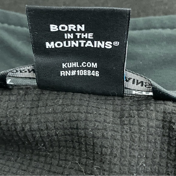 KUHL Born in the Mountains Jacket Mens M Gray Full-Zip Outdoor Hiking Logo - Picture 9 of 16